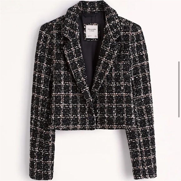 NWT Abercrombie Tweed Blazer - Picture 4 of 7
